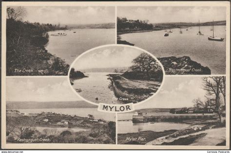 Multiview Mylor Cornwall C1940s Postcard For Sale On Delcampe