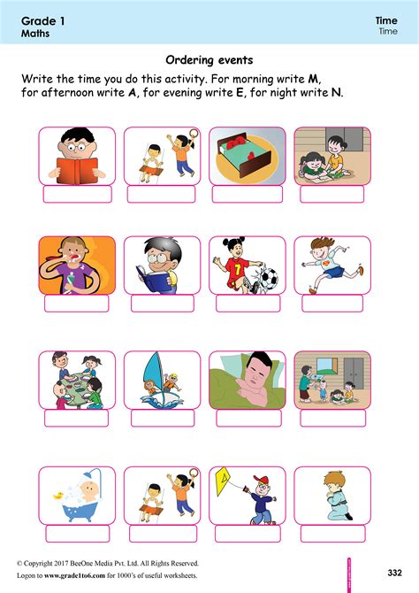 Sequencing Worksheets For Grade 1