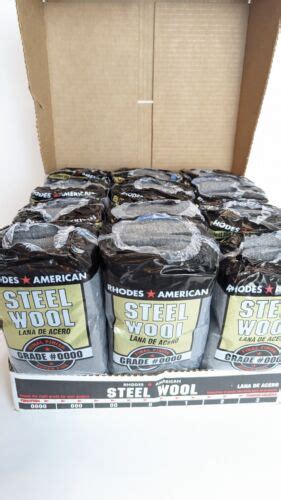 Homax Rhodes American Steel Wool Grade 0000 12 Packs Of 12 Pads Made