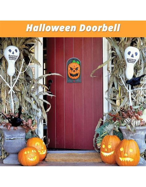 Halloween Pumpkin Jack O Lantern Doorbell Animated Door