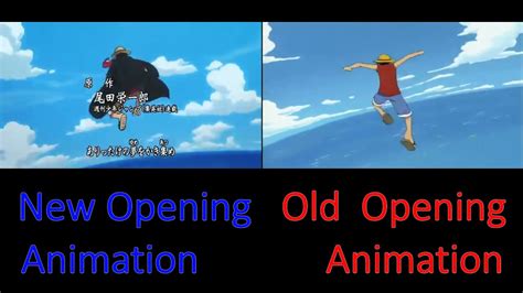 One Piece Opening Episode 1 And Opening Episode 1000 Animation Comparison