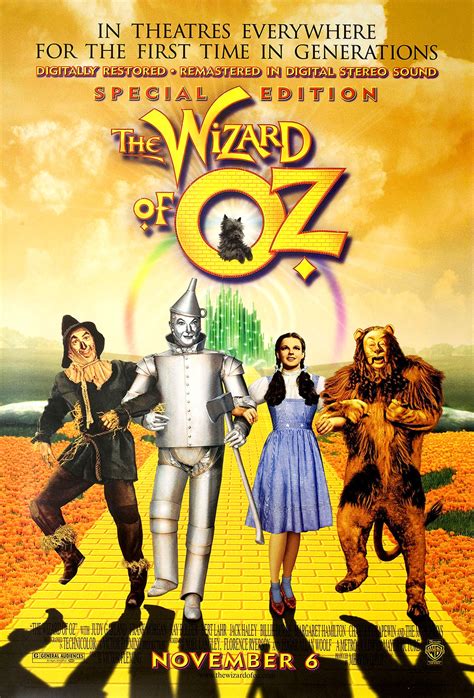 The Wizard Of Oz Original R1998 Us One Sheet Movie Poster