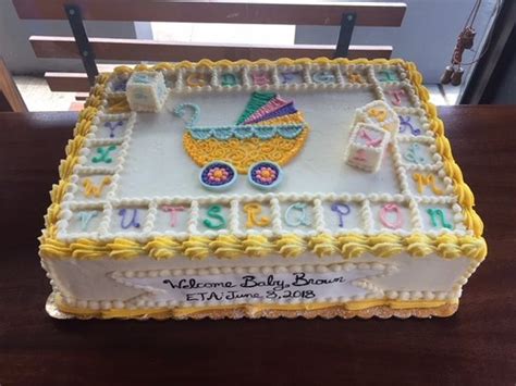 Amazing Baby Shower Sheet Cake Picture Of Buttermilk