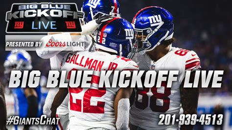 New York Giants On Twitter Its A Friday Edition Of Bbkl Presented By Coorslight At 130pm On