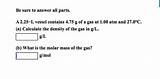 How To Calculate Density Of A Gas Images