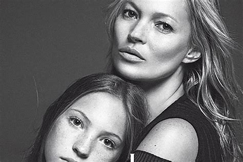 Kate Moss And Her Lookalike Daughter Cover Vogue Italia Vanity Fair