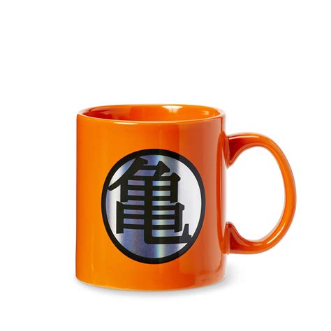 Just Funky Tasse En C Ramique Orange Dragon Ball Z Kame Kanji Logo Grande Tasse Pouvant