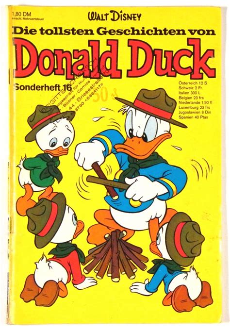 Die Tollsten Geschichten Von Donald Duck 16 Heft Ehapa Verlag 1965