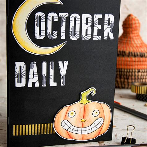Diy October Daily Notebook And Pop Up Halloween Card Kate Hadfield