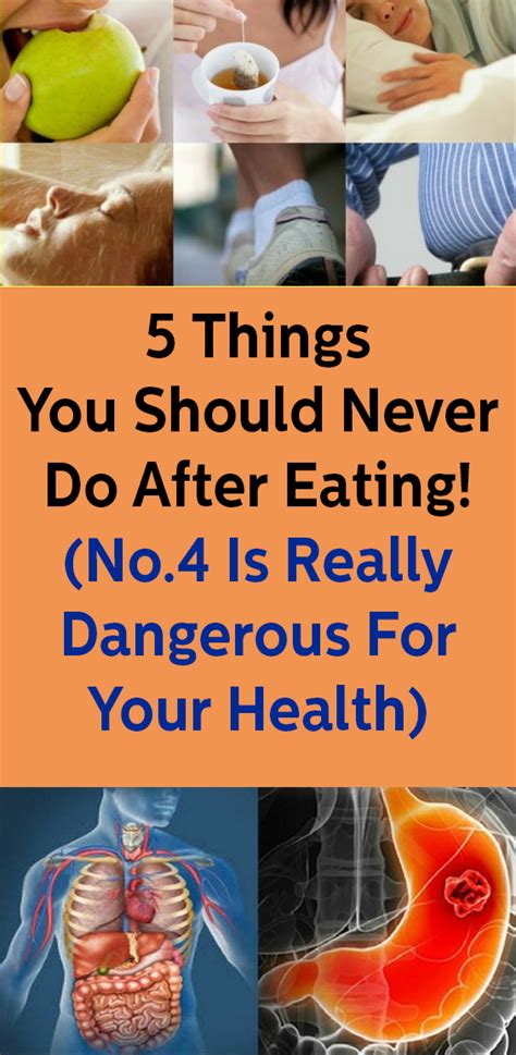 Here 5 Things You Should Never Do After Eating No4 Is Really