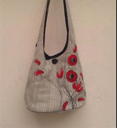 Shoulder Bag Poppy Feminine Romantic Red Grey Spring Bags Shoulder