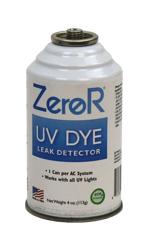 Zeror Ac Uv Dye Leak Detector R134 R12 R22 3 Cans