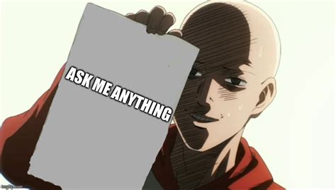 Image Tagged In Saitama Holding Paper Imgflip