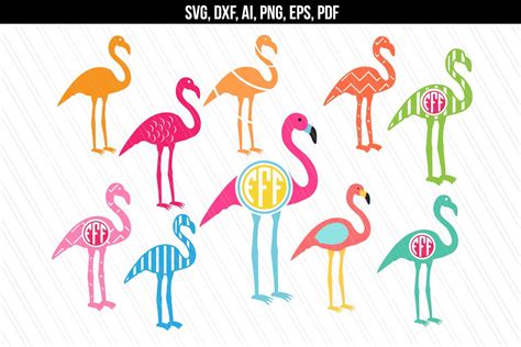 Flamingo Svg Dxf Cutting Files 81396 Svgs Design Bundles