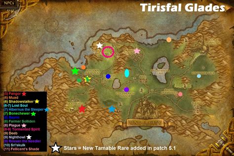 Wow Rare Spawns Tirisfal Glades Rare Spawns Including New Tamable 5