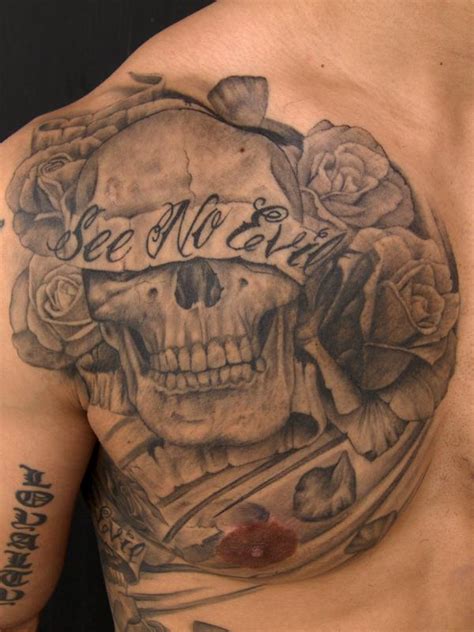 Off The Map Tattoo Tattoos Skull See No Evil Skull