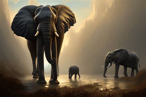 Greg Rutkowskis Majestic Elephant 8k Resolution Dark Fantasy Concept