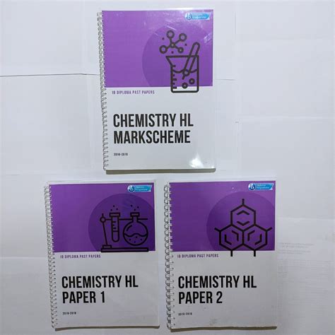 Ib Diploma Chemistry Hl Past Papers Set Paper Paper Mark Scheme Buku Alat