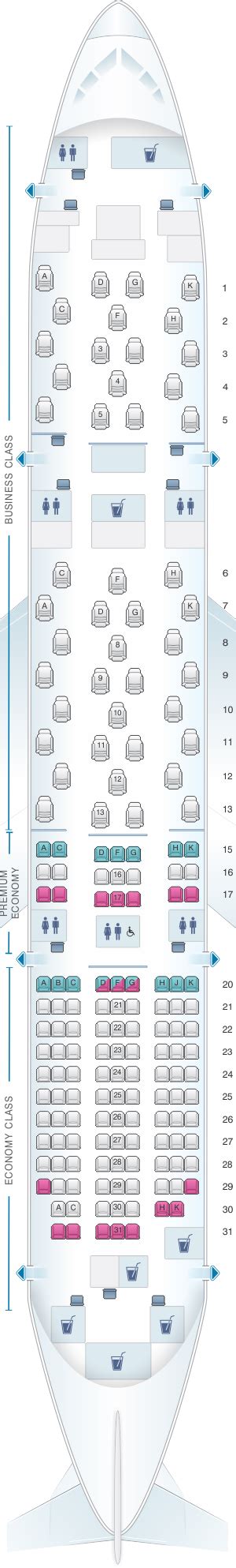 Seat Map Ana All Nippon Airways Boeing B787 8 169pax Nippon Boeing