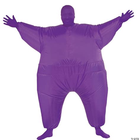 Mens Inflatable Purple Skin Suit Costume Oriental Trading