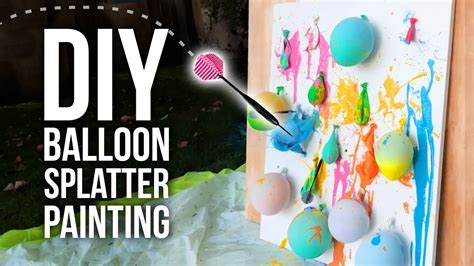 Diy Balloon Splatter Painting Hgtv Handmade Youtube