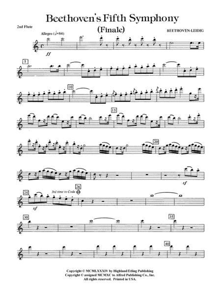Beethovens 5th Symphony Finale 2nd Flute By Digital Sheet Music