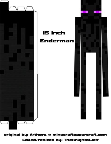 Paper Minecraft Enderman