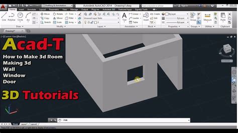 How To Create 3d Room In Autocad Making 3d Walls Autocad
