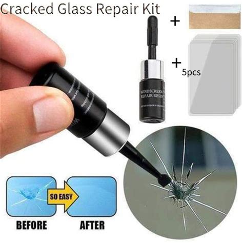 Cheap 1 Set Cracked Glass Repair Kit Windshield Kits Diy Cars Window