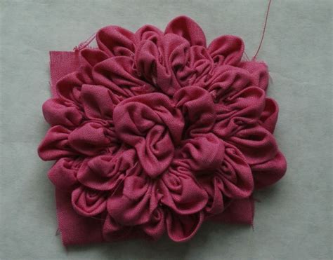 Andie Johnson Sews Ruched Fabric Flower Tutorial Fabric Flowers Diy