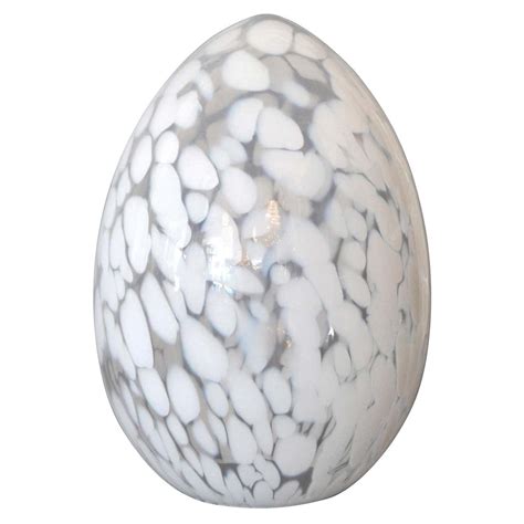 Hand Blown Murano Art Glass Egg Sculpture Italy At 1stdibs