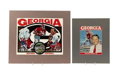 For Auction Uga Football Magazine Covers Vince Dooley 0801 On Oct
