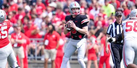 Ohio State Football Spring Game Kyle Mccord Makes Case For Buckeyes Starting Qb Job Defense