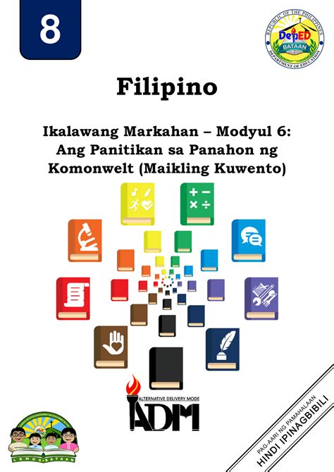 Filipino 8 Q2 Mod6 Ang Panitikan Sa Panahon Ng Komonwelt Maikling