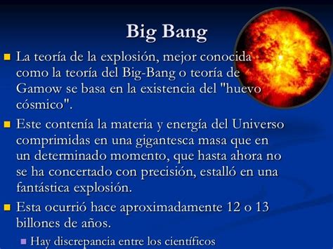 Teoria Del Big Bang Mapa Conceptual Rudenko