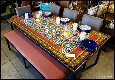 Showing results for ceramic tile dining table. Pin by Cari Balsa on Mosaics | Rustic dining table set ...