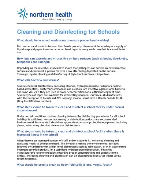 Cleaning Disinfecting Schools Cleaning And Disinfecting For Schools