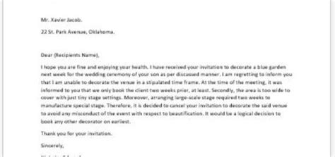 A wedding is supposed to be the most beautiful day in a couple's life. Letter to Change Order of Wedding Cards due to Date Change ...