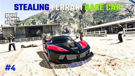 Stealing A Expensive Ferrari Racecar Gta V Gameplay Youtube