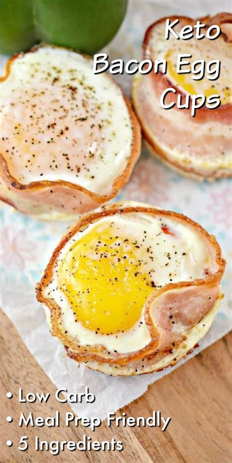 Keto Bacon Egg Cups Recipe Recipes Bacon Egg Cups Low Carb