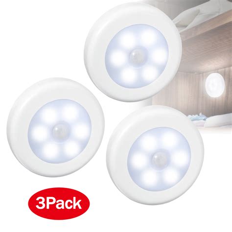 3pack 6led Motion Sensor Light Tsv Motion Sensor Night Light Wireless