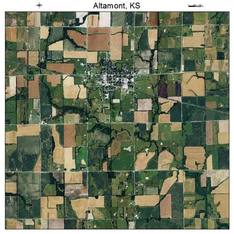 Aerial Photography Map Of Altamont Ks Kansas