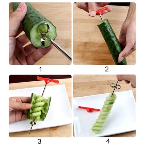 Cucumber Salad Spiral Screw Slicer Cutter Find Good Recipes
