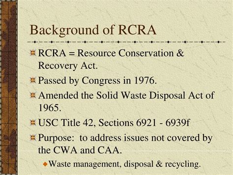 Ppt Introduction To The Resource Conservation And Recovery Act Rcra