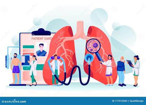 Pulmonology Concept Diseases Diagnosis And Treatment Of Human Lungs