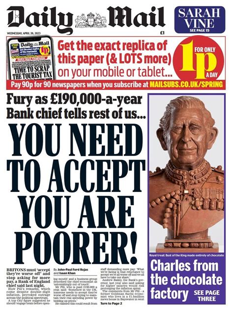 Daily Mail Front Page Th Of April Tomorrow S Papers Today
