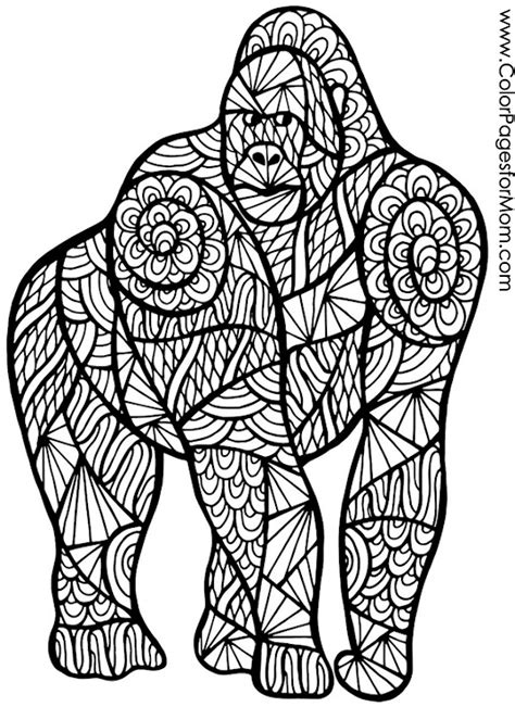 Printable animal coloring templates offer crisp and thick borders, which means that cutting out the figure after you fill it with colors is possible. Animals 66 Advanced Coloring Page