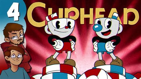 Lets Play Cuphead Co Op Part 4 Shoot To The Stars Youtube