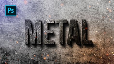 How To Create Metal Text Effect Design In Photoshop Photoshop Tutorials Youtube