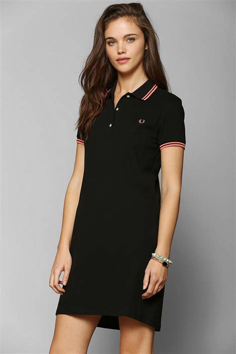 Lyst Fred Perry Polo Shirt Dress In Black